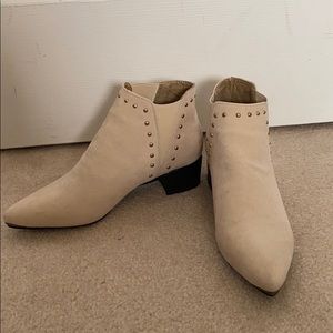 Suede heel pixie boot never worn